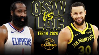 Golden State Warriors vs Los Angeles Clippers Full Game Highlights | February 14, 2024 | FreeDawkins
