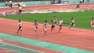 2012年6月23日国体二次予選　『女子1００m』２組