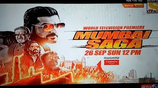 Mumbai saga (2021) movie new world television premiere on Sony Max upcoming new movie promo