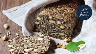 Semínkový chleba s ořechy | pečivo bez lepku a mouky | veganské