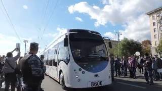 Парад троллейбусов в Москве 1 октября 2016 года