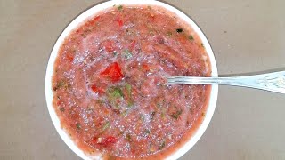 Arabian 1 Minute Tomato Salsa Side Dish for Kabsa/Mandi/Majboos Rice in English | Tomato Chutney