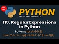 Regular Expressions in Python | Python Regular Expressions