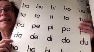 Blend drill chart 2- Christ-centered Publications Phonics