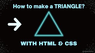Make TRIANGLE SHAPE with HTML & CSS | A Beginner's Guide | Code Arena