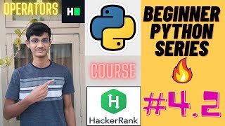 Arithmetic Operators - HackerRank Question || #5.2 - Beginner Python Series 2022