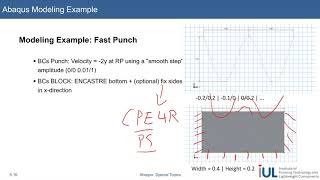Abaqus Tutorial: Abaqus/Explicit Dynamic Analysis #5 Example Problem