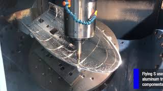 Flying S Vacuum channels cut on Matsuura MX850 PC4