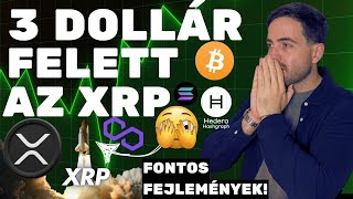 XRP: Elértük a 3 USD szintet 🚀 Mi következik most? | Bitcoin: Készülj fel ezekre!