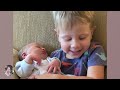 adorable moments when kid meet newborn cute baby videos 💖👶