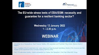 Webinar: EU-wide stress tests of EBA/SSM: necessity and guarantee for a resilient banking sector?