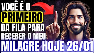 DEUS DIZ: VOCÊ É O PRIMEIRO DA FILA PARA RECEBER O MEU MILAGRE HOJE!