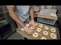 dunkin donuts training video _ baking full video how to make muffin croissant and bagel 2023