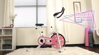 Sunny Health & Fitness P8100 Pink Indoor Cycling Bike