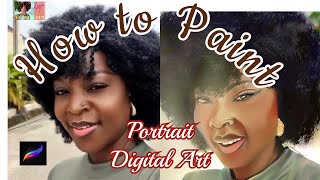 How To Paint A Portrait Digital Artist Speedpaint Doovi