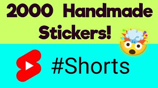 DIY Handmade Stickers 💞 #shorts #sticker #craft