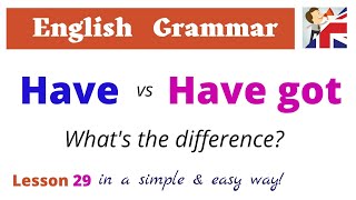 Have vs Have got – What’s the difference? - English Grammar lesson