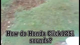 Honda Click125i 2022 sound check |One Click TV
