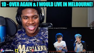 Harry was crying!? One Direction - Over Again & I Would Live In Melbourne | REACTION