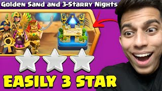 Easiest Way to 3 Star Golden Sand and 3 Starry Nights Challenge in Clash of Clan