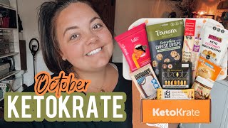 OCTOBER KETOKRATE / LOW CARB SNACKS / GLUTEN FREE / UNBOX AND TRY THESE WITH ME!