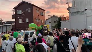 ご当地キャラまつりin須崎の前日祭でのもち投げ！