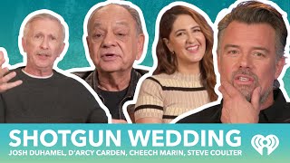 Josh Duhamel, D'Arcy Carden & Shotgun Wedding Cast on Working with J Lo, Lenny Kravitz Jam Sessions!
