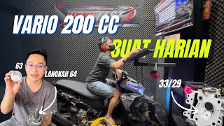 BORE UP & STROKE UP VARIO 200CC BUAT HARIAN TOURING !! AMAN KAH ?? | PROJECT 4