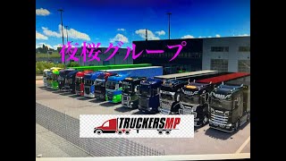 【Euro Truck Simulator2】#夜桜　＃#eurotrucksimulator2　＃TMP V 1.52 #トラックは愛です。　のんびりと走ります♪　ご安全に　♪