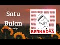 Bernadya - Satu Bulan | Lirik Lagu