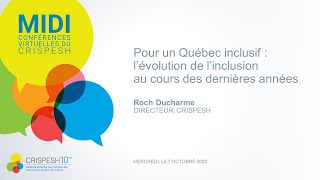 Midi-conférence | Pour un Québec inclusif - 7 octobre 2020