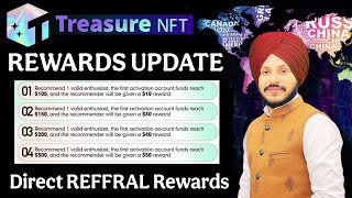 Treasure NFT New Reward Updates || $18-$50 Bonus