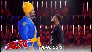 Bir Khalsa: Indian Danger Act Nearly KILL Each Other On Stage! | America's Got Talent 2019