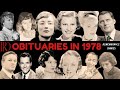 Obituaries in 1978-Famous Celebrities/personalities we've Lost in 1978-EP 1-Remembrance Diaries