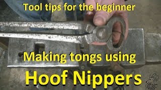 BLACKSMITHING / FORGING HOOF NIPPER TONGS