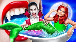 How to Become a Mermaid! My Brother Became a Vampire Part 2!