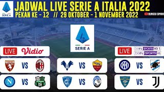 Jadwal Liga Italia Pekan 12 : Torino vs Ac Milan , Inter vs Sampdoria | Jadwal Liga Italia 2022