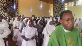 Offertory procession at St Micheal Catholic Church Futru Bamenda Nkwen