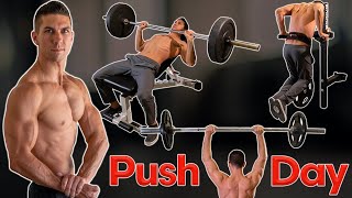 LIVE Weightlifting Workout for STRENGTH – CHEST, SHOULDERS, & TRICEPS (July 2021)