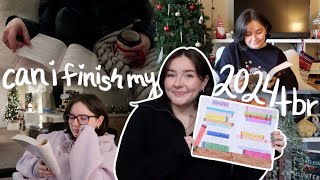 can I finish my 2024 tbr 🗓✨📚 *spoiler free reading vlog* bookmas day 10