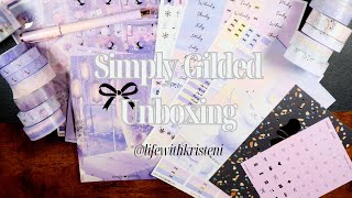 Simply Gilded Unboxing | Life With Kristen #simplygilded