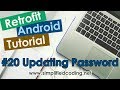 #20 Retrofit Android Tutorial - Updating Password