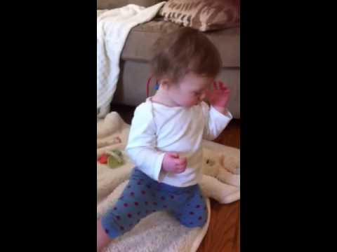 Lola at 9 months doing the Lola at 9 months doing the