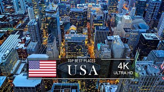 4K UltraHD United States America a city Tour in HD 60FPS