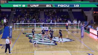 HIGHLIGHTS: @FGCU_VB takes down Ospreys in straight sets