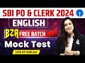 SBI PO & Clerk 2024 | English for Bank Exams | SBI PO & Clerk English Mock Test | by Rupam Ma'am