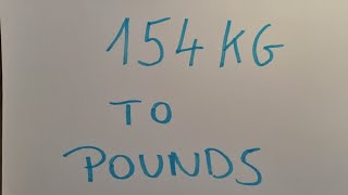 154 kg to pounds