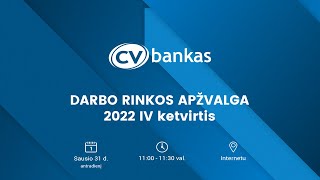 DARBO RINKOS APŽVALGA | 2022 IV ketvirtis