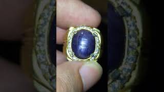 blue sapphire burma ring silver handmade / gemstones / batu permata / wa 081999439808