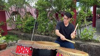 馬來西亞新山耶耶亚哇洪仙大帝庙舞龙队//金牌鼓手演示// Malaysia Yahya Awal Golden Drummer// Lân Sư Rồng